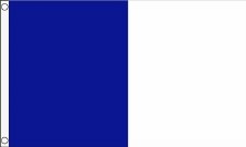 TCF 5X3 Half & Half Flag Royal White